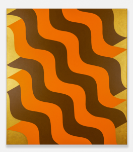 Mohamed Melehi, Moucharabieh, Ocher and Orange, 2020