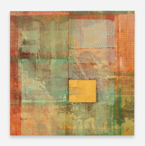 Mandy El-Sayegh, Burning Square study 144 x 142, 2024
