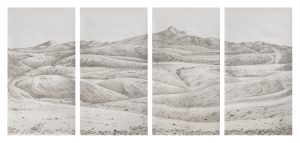 عمل «تيلا» لعلي كاظم، 2025، ضمن معرض «عوالم الأردية» في مؤسسة إيشارا للفنون