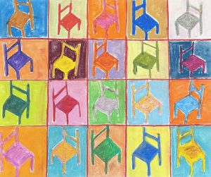 Noura Ali-Ramahi, Chairs a la Warhol, 2025